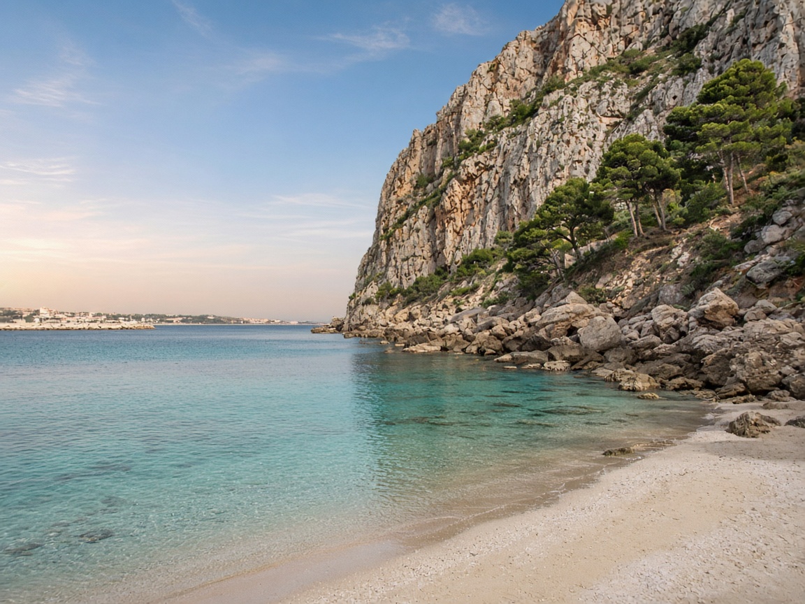 Cala Cantal Roig au pied du Pe&ntilde;&oacute;n de Ifach