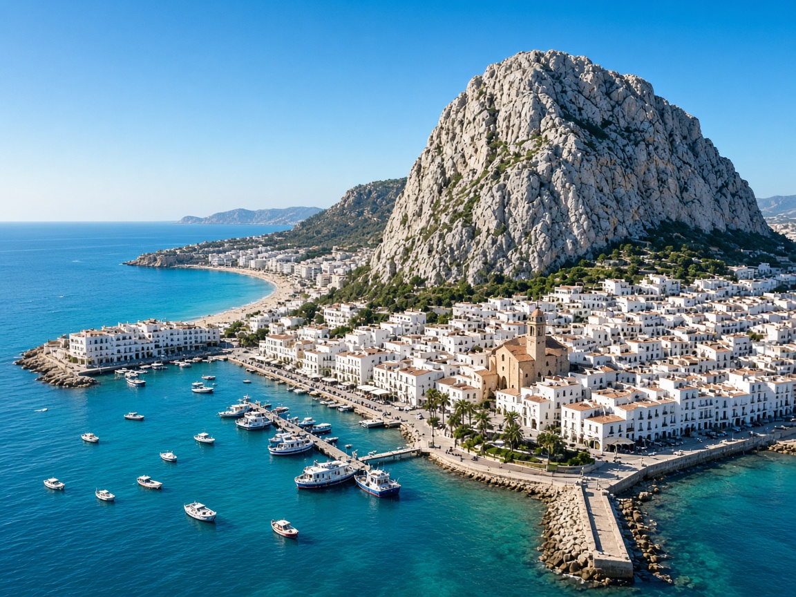Port et c&ocirc;te de Calpe avec le Pe&ntilde;&oacute;n