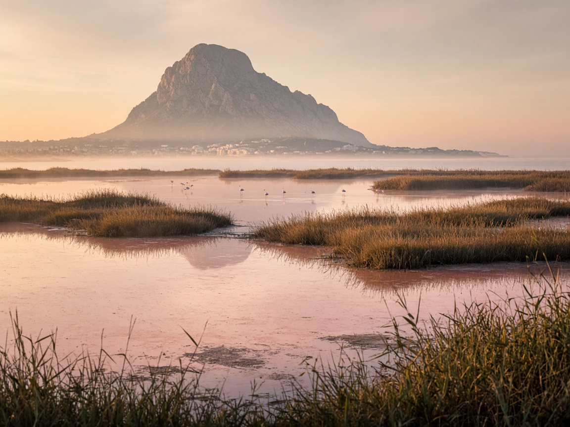 Zone humide de Las Salinas &agrave; Calpe